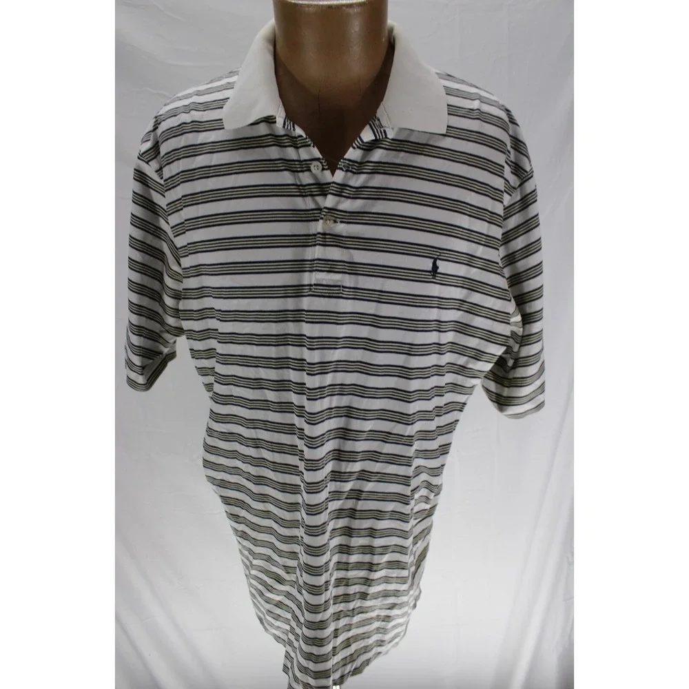 Polo Golf Ralph Lauren Pima Cotton Polo Size Large Black White
